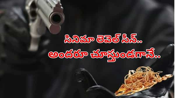 సినిమా లెవెల్ సీన్.. అందరూ చూస్తుండగానే రూ.కోటి విలువైన బంగారు ఆభరణాల చోరీ
