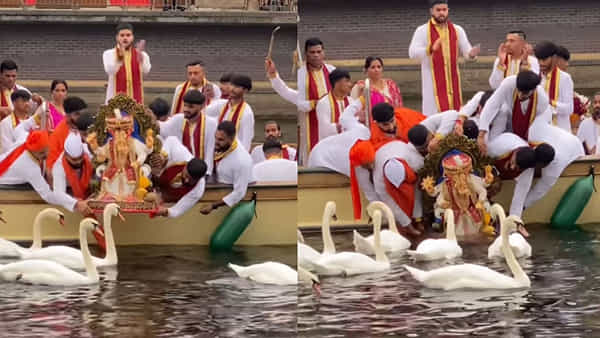 Viral Video: వావ్.. హంసల మధ్యన గంగమ్మ ఒడిలోకి గణనాథుడు... లండన్ వీధుల్లో లంబోధరుడికి ఘనంగా ఊరేగింపు