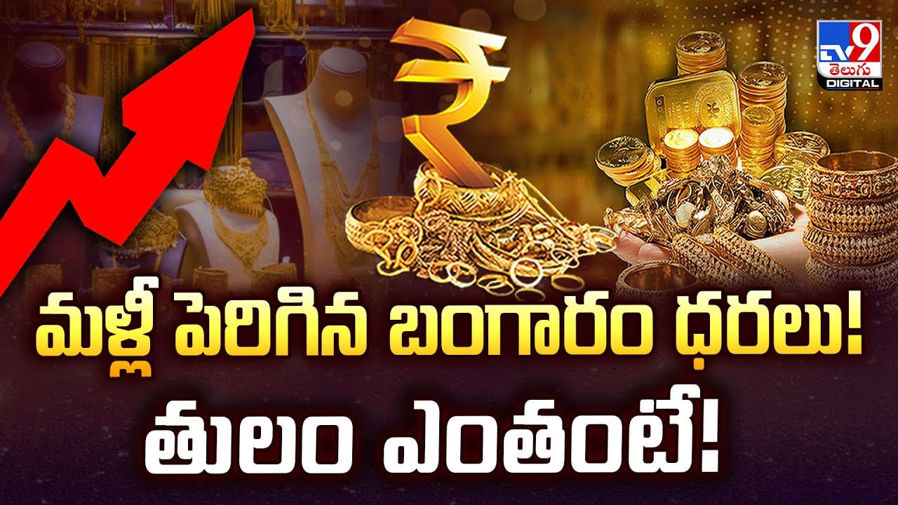 మళ్లీ పెరిగిన బంగారం ధరలు! తులం ఎంతంటే వీడియో మళ్లీ పెరిగిన బంగారం ధరలు! తులం ఎంతంటే వీడియో