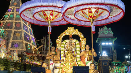 హంసవాహనంపై మలయప్ప అహంభావాన్ని తొలగించి జ్ఞానాన్ని ప్రసాదిస్తాడని.