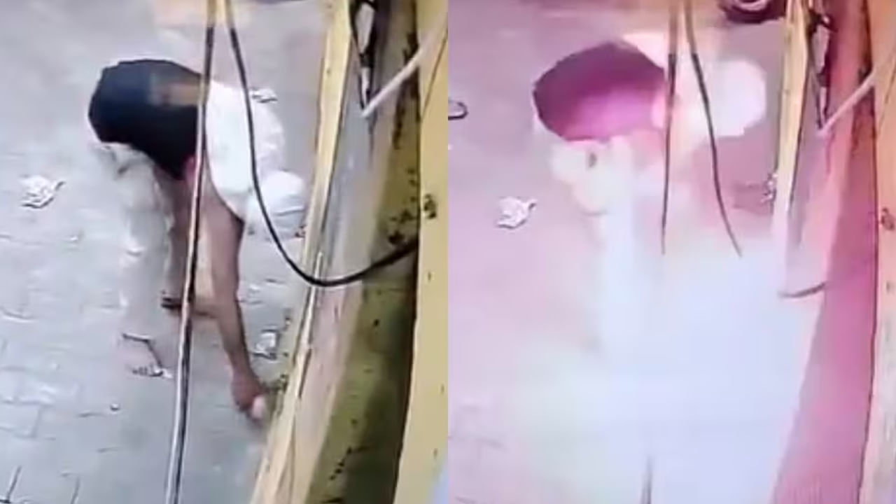 అప్పుగా మద్యం అడిగిన హోంగార్డు.. ఇవ్వకపోవడంతో దుకాణానికే నిప్పు పెట్టాడు..షాకింగ్‌ వీడియో వైరల్‌