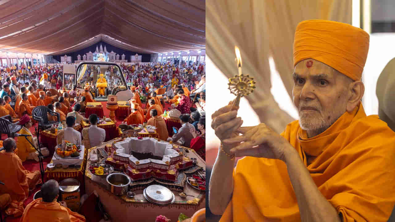 జోధ్పూర్కు చేరుకున్న మహంత్ స్వామి మహారాజ్! 25న స్వామినారాయణ్ ఆలయ ప్రాణ ప్రతిష్ఠ మహోత్సవం