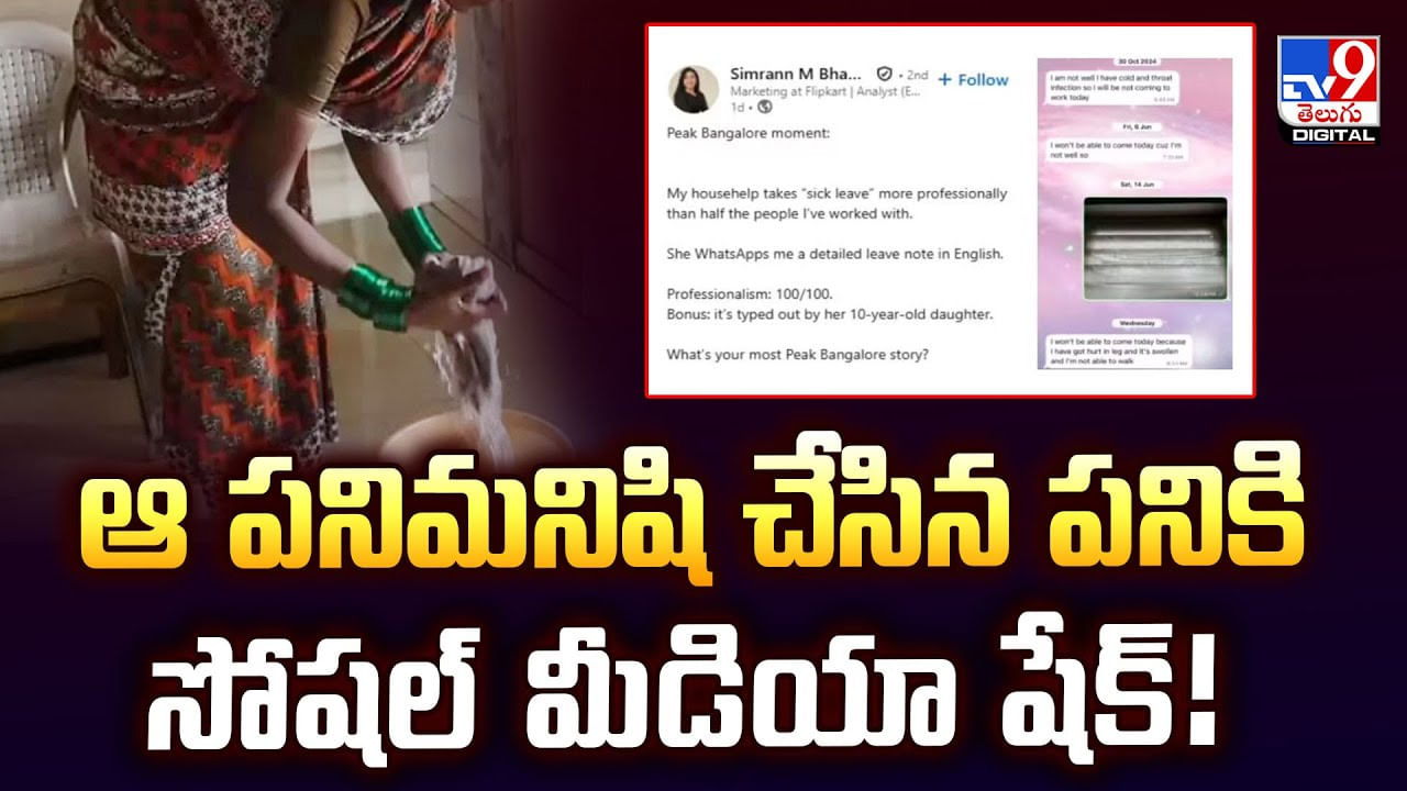 ఆ పనిమనిషి చేసిన పనికి సోషల్‌ మీడియా షేక్‌