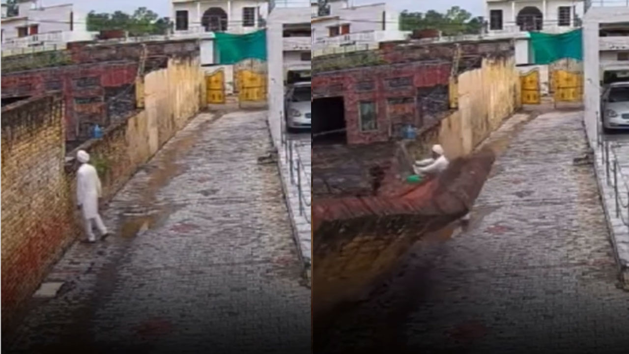 Viral Video: యముడు దసరా హాలిడేస్లో ఉన్నట్టున్నాడు..లేదంటేనా... నొసటి మీద నసీబ్ రేఖ సక్కగుంటే ఇట్లా జరుగుతుందన్నమాట