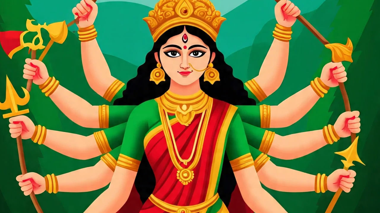 నవ రాత్రి 2వ రోజు ఎరుపు:  రెండవ రోజు రంగు ఎరుపు రంగు. ఇది శక్తి, ఆధ్యాత్మికతని, ఉత్సాహాన్ని సూచిస్తుంది. ఈ రంగు దుర్గాదేవి శక్తి, ఉత్సాహాన్ని సూచిస్తుంది.
