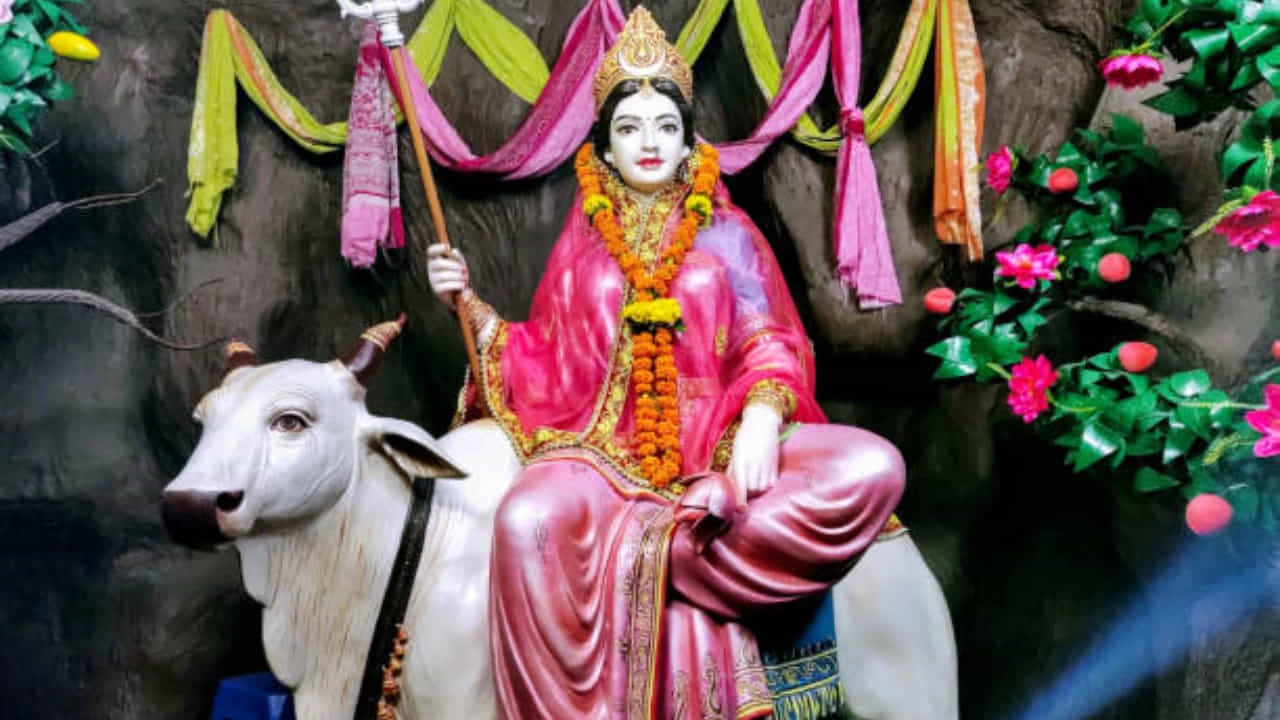 నవ రాత్రి 9వ రోజు గులాబీ: నవరాత్రి చివరి రోజు శుభప్రదమైన రంగు గులాబీ రంగుకి చిహ్నం. ఇది ప్రేమ, దయ, కరుణను సూచిస్తుంది. ఈ రంగు సంబంధాలలో ప్రేమ, సామరస్యాన్ని కొనసాగించాలనే సందేశాన్ని ఇస్తుంది.