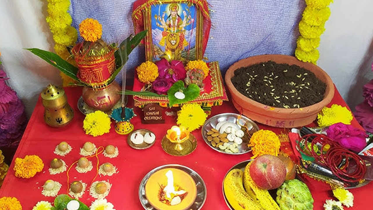 
తులసి మొక్క - తులసి మొక్క చాలా పవిత్రంగా పరిగణించబడుతుంది. నవరాత్రి తొమ్మిది రోజులలో సాయంత్రం తులసి మొక్క దగ్గర దీపం వెలిగించండి. ఇలా చేయడం ద్వారా లక్ష్మీ దేవి ప్రసన్నురాలవుతుంది.  ఇంట్లో సంపద, ధాన్యాలకు కొరత ఉండదు.