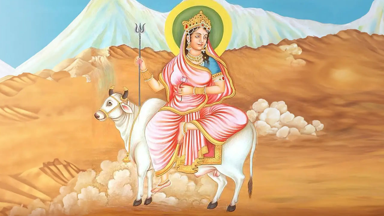 మొదటి రోజు శైలపుత్రి మాత: శైలపుత్రి మాత.. "పర్వత కుమార్తె" అని అర్థం. హిమ పుత్రిక అని నమ్మకం. 'శైల' అంటే పర్వతం, 'పుత్రి' అంటే కూతురు. పర్వత దేవుని కుమార్తెగా జననం. శివుడి భార్య పార్వతి అవతారంగా భావిస్తారు. ఆమెను పూజించడం వల్ల బలం, భక్తి వస్తుంది 
 