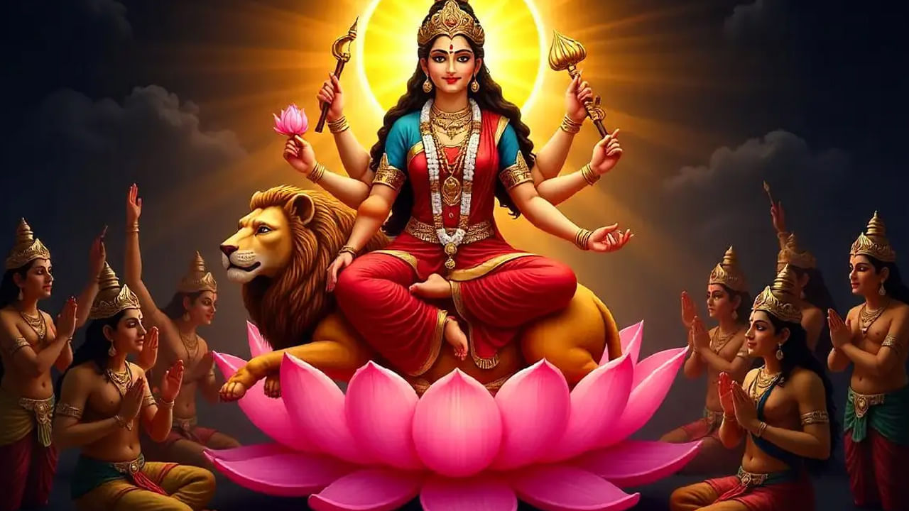 తొమ్మిదవ రోజు రోజు సిద్ధిదాత్రి: తొమ్మిదవ రోజు దుర్గాదేవి అవతారం సిద్ధిదాత్రిని పూజిస్తారు. ఈ అవతారం లక్ష్యం దైవచింతనతో సిద్ది పొందడం. అతీంద్రియ శక్తులను కలిగి ఉంది. శివుడు కూడా సిద్ధిదాత్రిని  పూజించడం ద్వారా తన శక్తులను పొందాడని నమ్ముతారు. భక్తులు జ్ఞానం, కోరికల నెరవేర్చమంటూ అమ్మవారి ఆశీర్వాదాలను కోరుకుంటారు.
