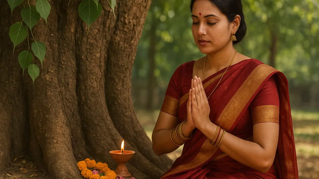  
త్రిమూర్తులైన బ్రహ్మ, విష్ణు, శివుడు రావి చెట్టులో నివసిస్తారని మత విశ్వాసం. పితృ పక్ష సమయంలో రావి చెట్టును పూజించడమే కాదు పితృ పక్ష సమయంలో రావి చెట్టును నాటడం కూడా శుభప్రదంగా పరిగణించబడుతుంది. ఇలా చేయడం వలన పితృ దోషం తోలుగుతుందని విశ్వాసం. 
