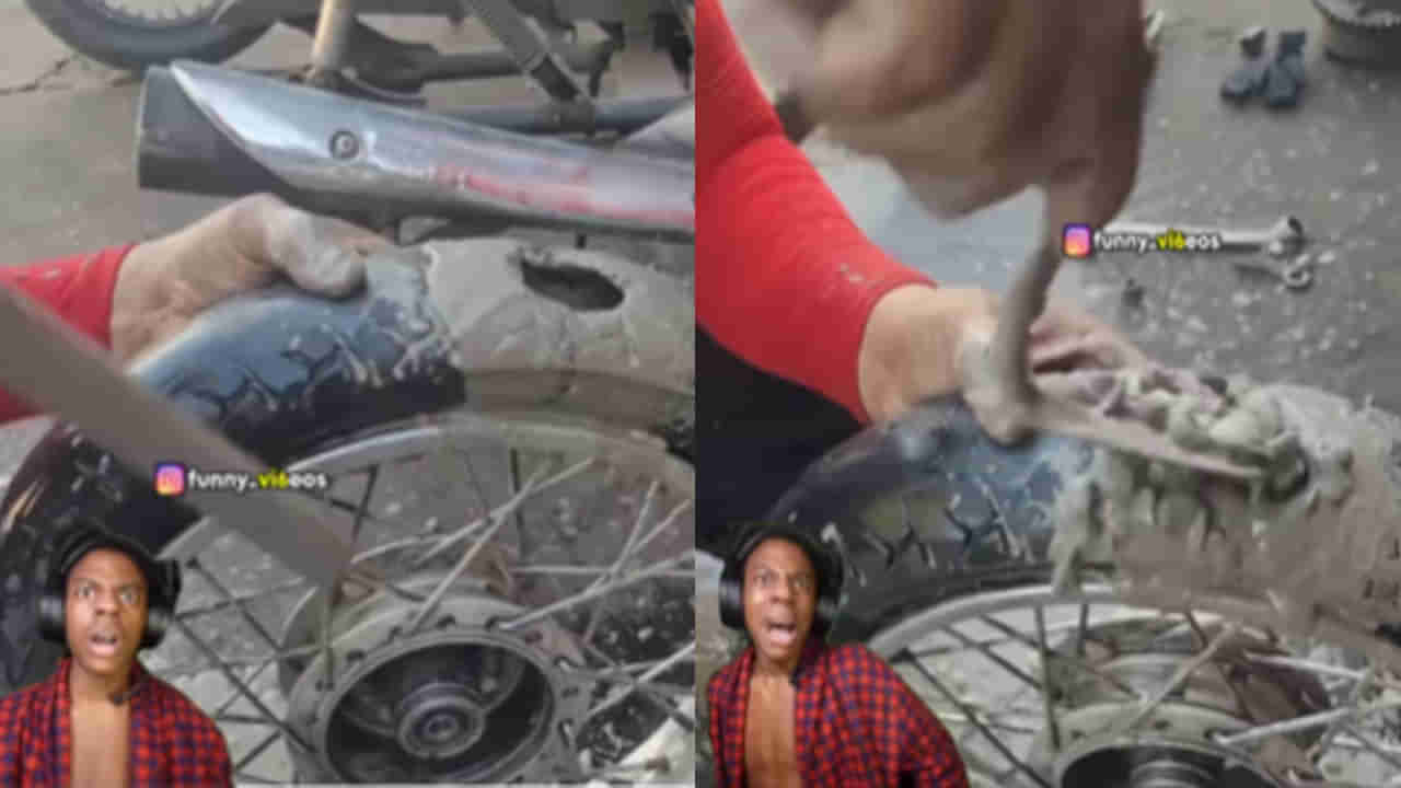 Watch: పంక్చర్‌ పరేషన్‌ లేకుండా చేశావ్‌ బ్రో.. లైఫ్‌ టైమ్‌ గ్యారెంటీ టైర్స్‌..! మ్యాటర్‌ ఏంటంటే..