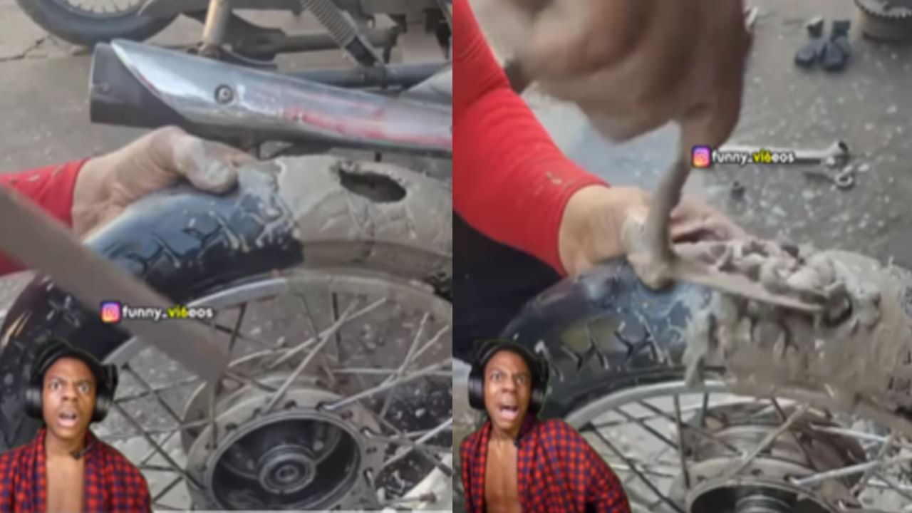 Watch: పంక్చర్‌ పరేషన్‌ లేకుండా చేశావ్‌ బ్రో.. లైఫ్‌ టైమ్‌ గ్యారెంటీ టైర్స్‌..! మ్యాటర్‌ ఏంటంటే..