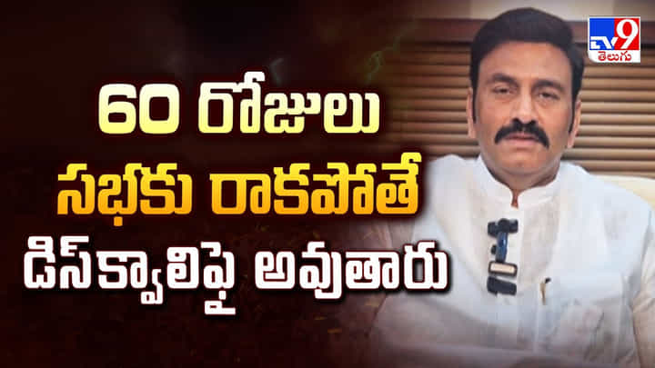 60 రోజులు సభకు రాకపోతే డిస్క్వాలిఫై.. పులివెందుల అసెంబ్లీకి ఉపఎన్నిక రావొచ్చు: రఘురామకృష్ణరాజు 60 రోజులు సభకు రాకపోతే డిస్క్వాలిఫై.. పులివెందుల అసెంబ్లీకి ఉపఎన్నిక రావొచ్చు: రఘురామకృష్ణరాజు