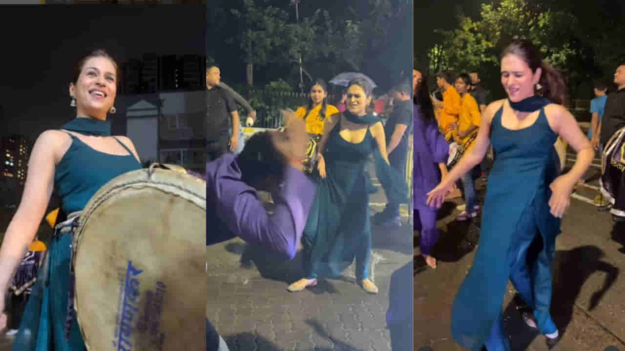 Shraddha Das: గణేశ్ నిమజ్జనంలో టాలీవుడ్ హీరోయిన్.. డప్పు కొట్టి తీన్మార్ స్టెప్పులేసిన శ్రద్ధాదాస్.. వీడియో