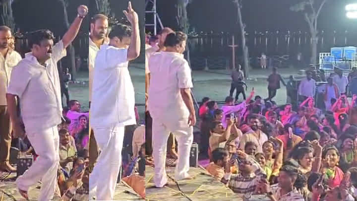 Watch Video: తలసాని శీనన్నతో అట్లుంటది మరి.. బతుకమ్మ డ్యాన్స్ చూస్తే ఫిదా అవ్వాల్సిందే.. Watch Video: తలసాని శీనన్నతో అట్లుంటది మరి.. బతుకమ్మ డ్యాన్స్ చూస్తే ఫిదా అవ్వాల్సిందే..