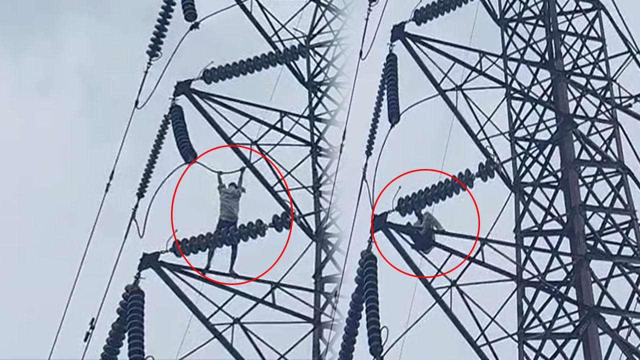 Andhra: ఎవర్రా నువ్వు.! మెంటలోడికే మొగుడులా ఉన్నావ్.. హైటెన్షన్ వైర్లతో ఊగిసలాట.. ఆ తర్వాత