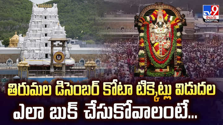 తిరుమల డిసెంబర్ కోటా టిక్కెట్లు విడుదల.. ఎలా బుక్ చేసుకోవాలంటే తిరుమల డిసెంబర్ కోటా టిక్కెట్లు విడుదల.. ఎలా బుక్ చేసుకోవాలంటే
