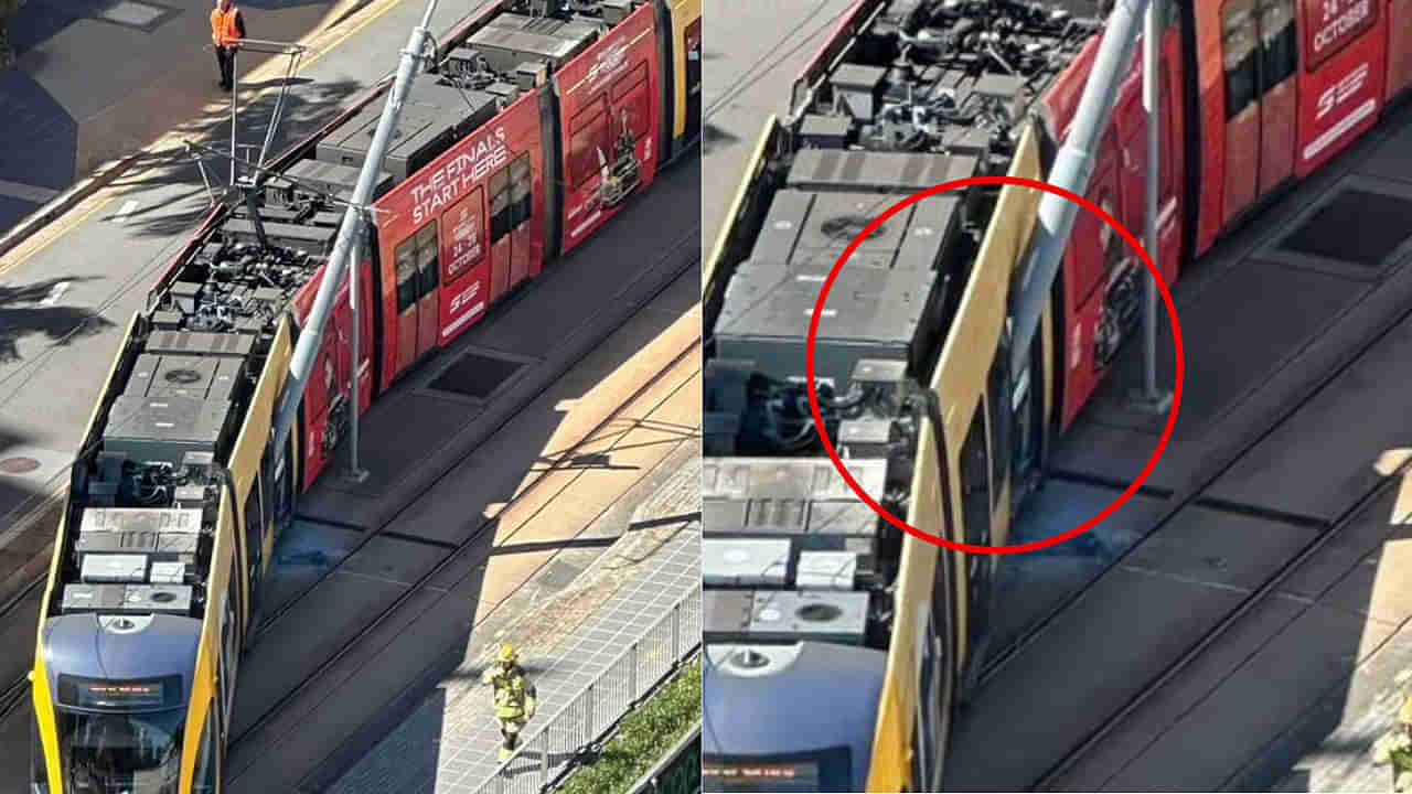 Viral Video: విదేశాల్లో రోడ్ల మీద రైళ్లు ఇలా పట్టాలు తప్పుతాయా?... క్వీన్స్‌ల్యాండ్‌లో స్తంభాన్ని ఢీకొట్టిన ట్రామ్‌ ట్రైన్‌ వైరల్‌