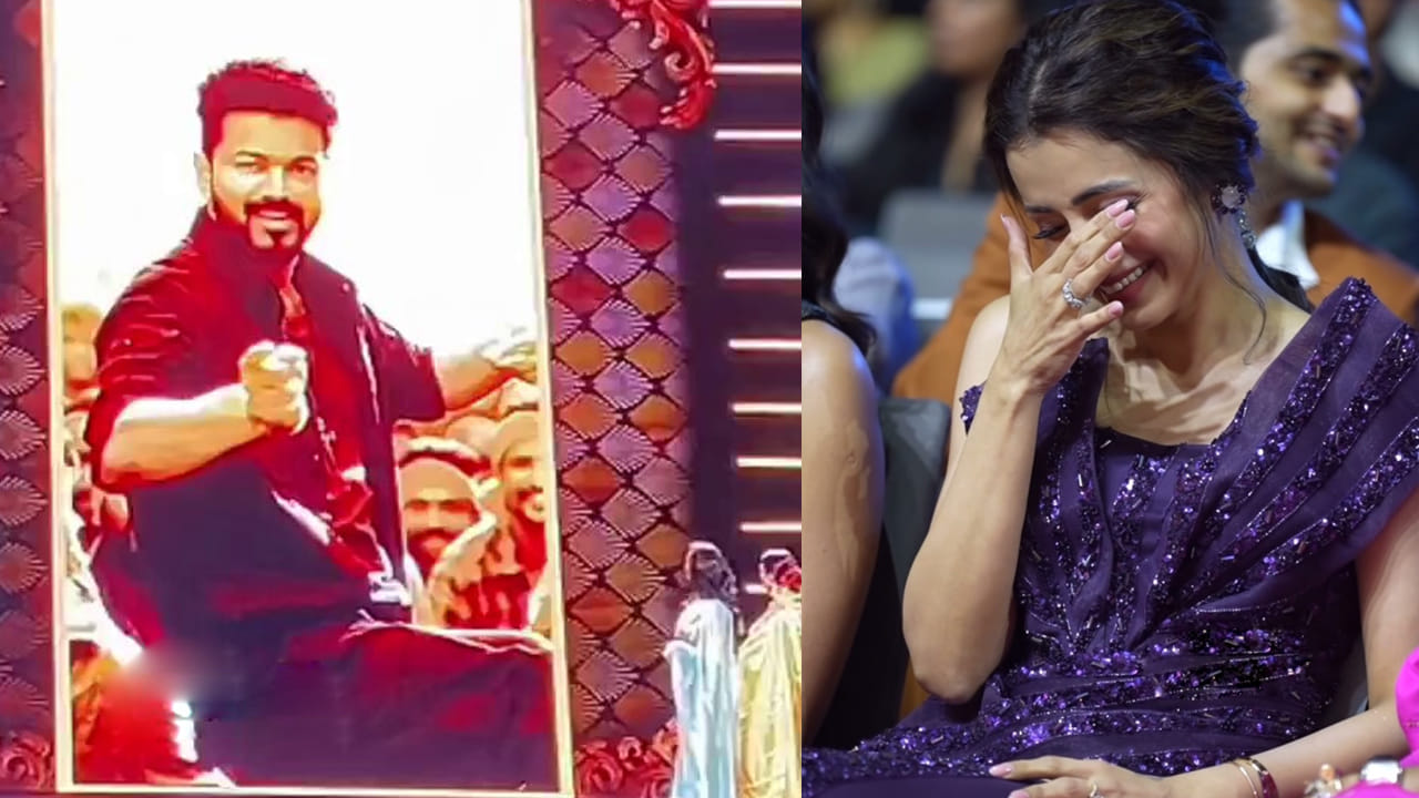 Trisha - Vijay Thalapathy : స్టేజ్ పై విజయ్ గురించి ప్రశ్న.. తెగ సిగ్గుపడిపోయిన త్రిష.. వీడియో వైరల్..