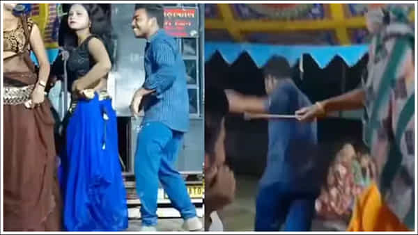 Viral Video: కొడుకు అమ్మయిలతో స్టేజీపై డ్యాన్స్.. అంతలో తల్లి ఏం చేసిందో చూస్తే నవ్వుకుంటారు
