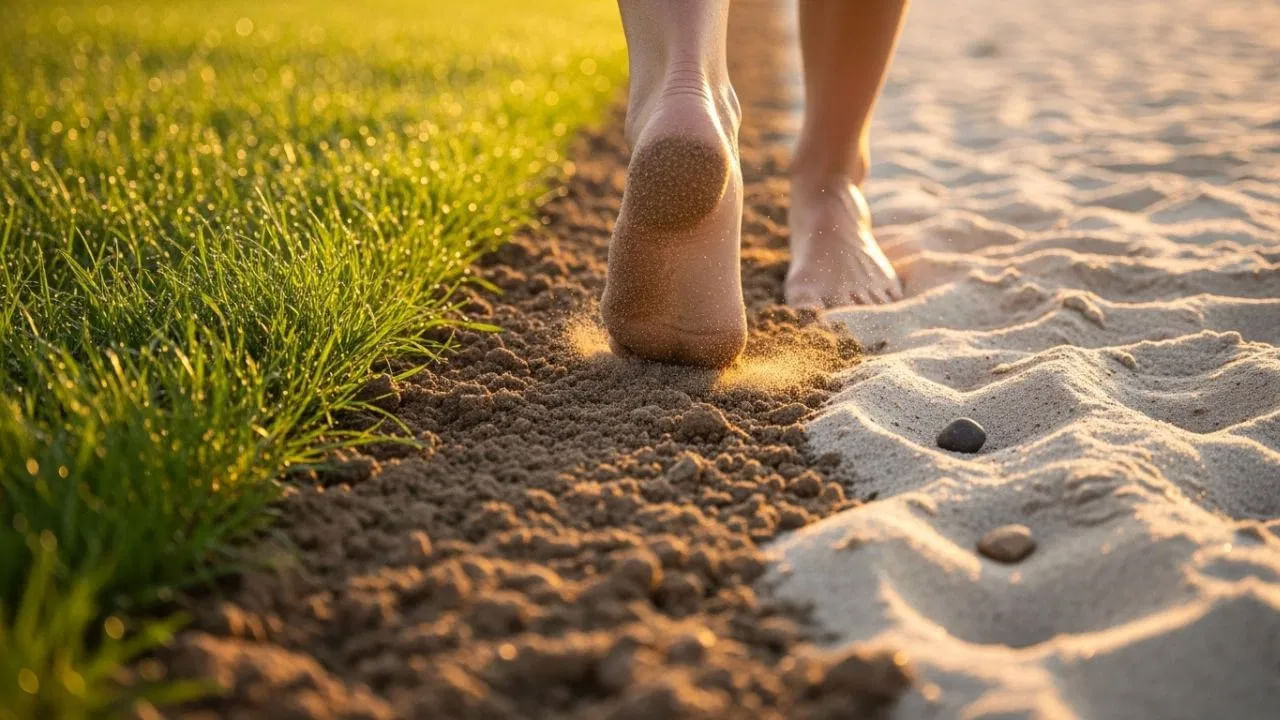 మనం చెప్పులు లేకుండా నడిచినప్పుడు మన పాదాల అరికాళ్ళపై ఉండే ముఖ్యమైన ఆక్యుప్రెషర్ పాయింట్లు నేలను తాకడం వల్ల ఉత్తేజితమవుతాయి. ఈ పాయింట్లు శరీరంలోని ప్రధాన అవయవాలు, నాడీ వ్యవస్థతో అనుసంధానమై ఉంటాయి. వీటిపై పడే సహజ ఒత్తిడి మన నాడీ వ్యవస్థను ప్రశాంతపరిచి, మానసిక ఒత్తిడిని తగ్గిస్తుంది.