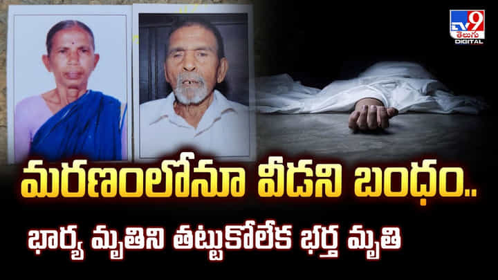 మరణంలోనూ వీడని బంధం.. భార్య మృతిని తట్టుకోలేక భర్త మృతి మరణంలోనూ వీడని బంధం.. భార్య మృతిని తట్టుకోలేక భర్త మృతి
