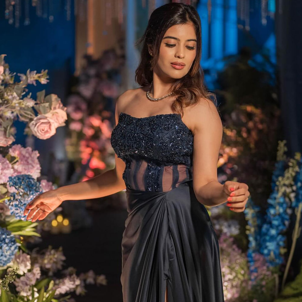 రెడ్' చిత్రంతో తెలుగు చిత్ర పరిశ్రమలోకి అడుగు పెట్టింది. ఆ తర్వాత తేజా సజ్జా, డైరెక్టర్ ప్రశాంత్ వర్మ కాంబోలో వచ్చిన హనుమాన్ సినిమాలో కనిపించింది. ఈ మూవీ రూ.300 కోట్లకు పైగా వసూళ్లు రాబట్టిన సంగతి తెలిసిందే. ఈ సినిమాతో పాన్ ఇండియా లెవల్లో క్రేజ్ సొంతం చేసుకుంది.