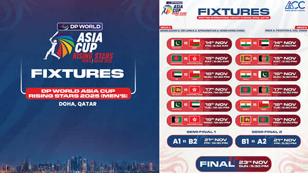 IND vs PAK: ఒకే గ్రూపులో భారత్, పాక్.. నవంబర్ 14 నుంచి ఆసియాకప్ షురూ.. దాయాది పోరు ఎప్పుడంటే?