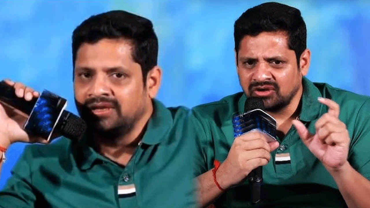 మిత్రమండలి ఈవెంట్లో బన్నీవాసు వార్నింగ్.. వెంట్రుక కూడా పీకలేరు అంటూ..