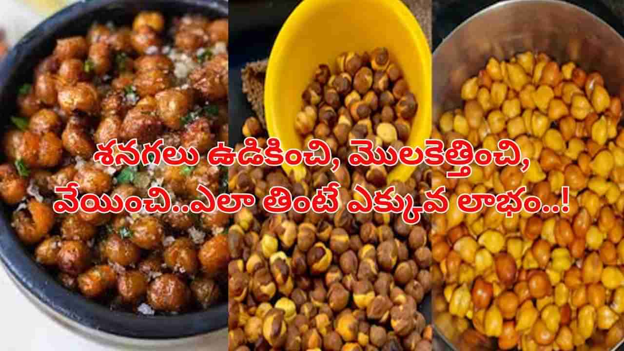 Health Benefits: శనగలు ఉడికించి, మొలకెత్తించి, వేయించి..ఎలా తింటే ఎక్కువ లాభం..!