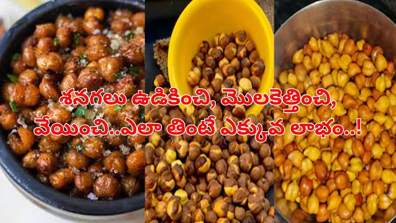 Health Benefits: శనగలు ఉడికించి, మొలకెత్తించి, వేయించి..ఎలా తింటే ఎక్కువ లాభం..!