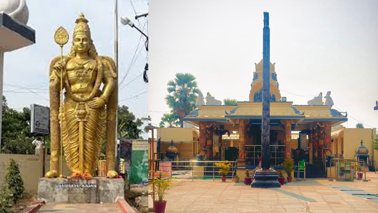 ఆలయ ప్రవేశ ద్వారం వద్ద మురుగన్ భారీ బంగారు రంగు విగ్రహం ఉంది. ఇక్కడ ఆలయంలో ఒక పెద్ద పుట్ట ఉంది. ప్రతి సోమవారం ఆ పుట్టలో ఉన్న నాగేంద్రుడు స్వయంగా గర్భాలయంలో రావడం విశేషం. పర్ణశాలకు వెళ్లే యాత్రికులకు నిత్యం అన్న ప్రసాదాన్ని భక్తులకు అందిస్తుంది. గో శాల కూడా ఉంది.