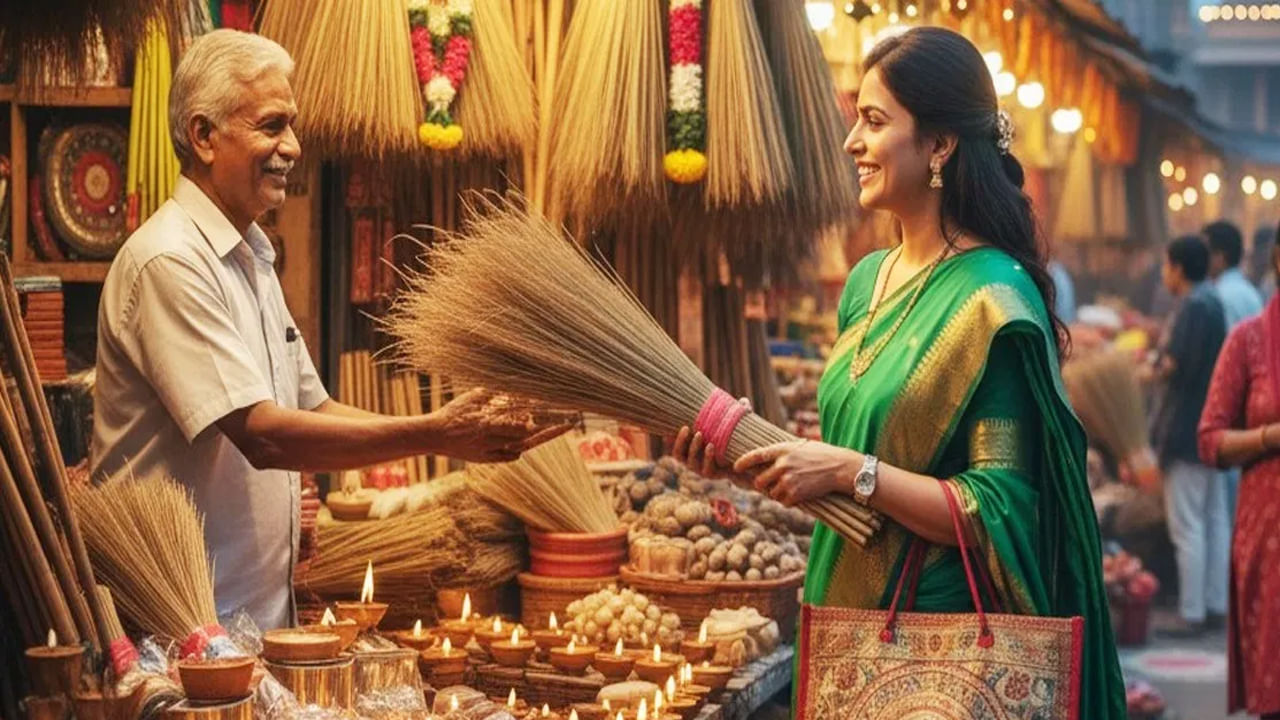 ఆశ్వయుజ మాసం కృష్ణ పక్షం లోని త్రయోదశి తిథిని ధన త్రయోదశి అని అంటారు. దీనినే ధనతేరాస్ అని పిలుస్తారు. ఈ సంవత్సరం అక్టోబర్ 18న ధన్ తేరాస్ ను జరుపుకోనున్నారు. ఈ రోజున ప్రజలు సాధారణంగా బంగారం, వెండి వంటి విలువైన వస్తువులను కొనుగోలు చేస్తారు. అయితే ఈ రోజున చీపురు కొనడం చాలా పవిత్రమైనదిగా భావిస్తారు. ధనతేరాస్ నాడు చీపుర్లు ఎందుకు కొనుగోలు చేస్తారు? ప్రాముఖ్యత ఏమిటి పూర్తి వివరాలు తెలుసుకుందాం..