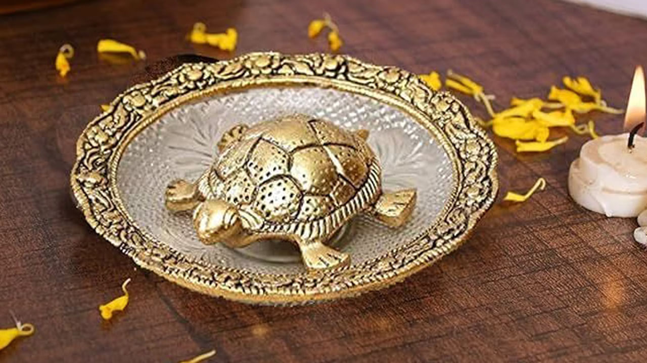 వాస్తు శాస్త్రం ప్రకారం తాబేలు చాలా పవిత్రమైనదిగా పరిగణించబడుతుంది. దీపావళి వేడుకకు ముందు మీరు ఒక లోహ తాబేలును ఇంటికి తెచ్చుకోవడం శుభప్రదం. ఇది విష్ణువు, లక్ష్మీ దేవి నుంచి సానుకూల శక్తిని, దైవిక ఆశీర్వాదాలను తెస్తుందని నమ్ముతారు.
