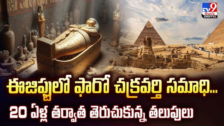ఈజిప్టులో ఫారో చక్రవర్తి సమాధి.. 20 ఏళ్ల తర్వాత తెరుచుకున్న తలుపులు ఈజిప్టులో ఫారో చక్రవర్తి సమాధి.. 20 ఏళ్ల తర్వాత తెరుచుకున్న తలుపులు