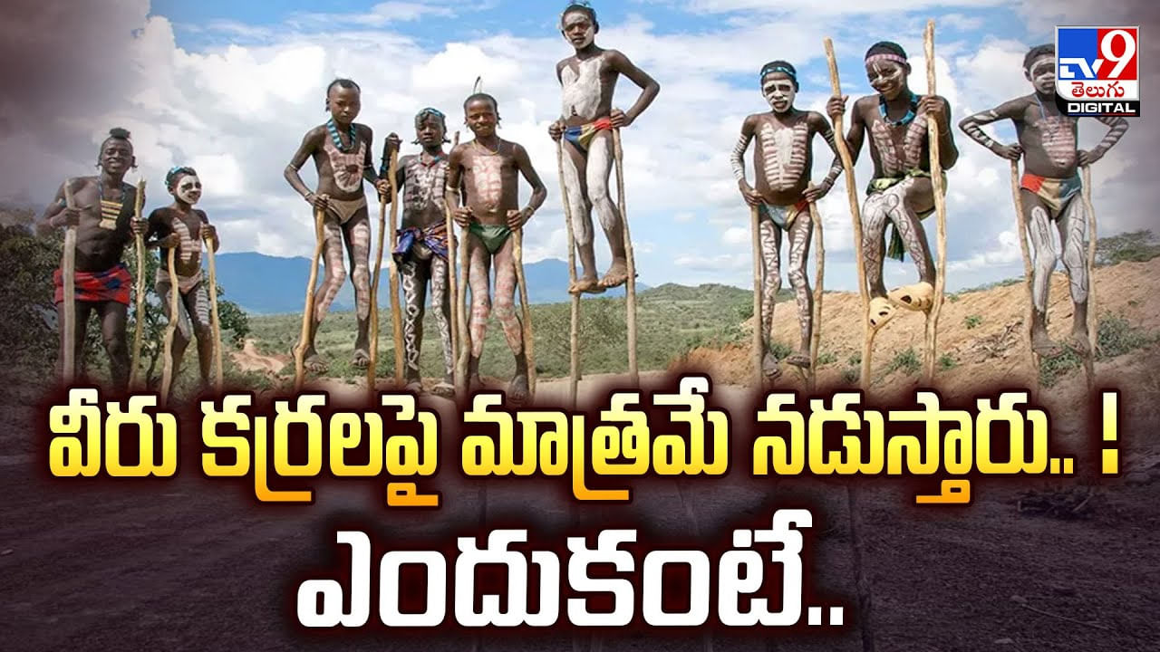 వీరు కర్రలపై మాత్రమే నడుస్తారు.. ! ఎందుకంటే..