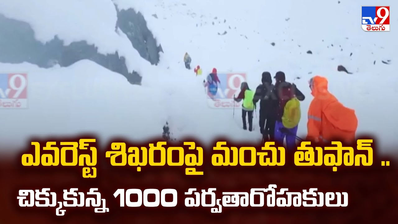 Everest: ఎవరెస్ట్ శిఖరంపై మంచు తుఫాన్‌.. చిక్కుకున్న 1000 మంది పర్వతారోహకులు
