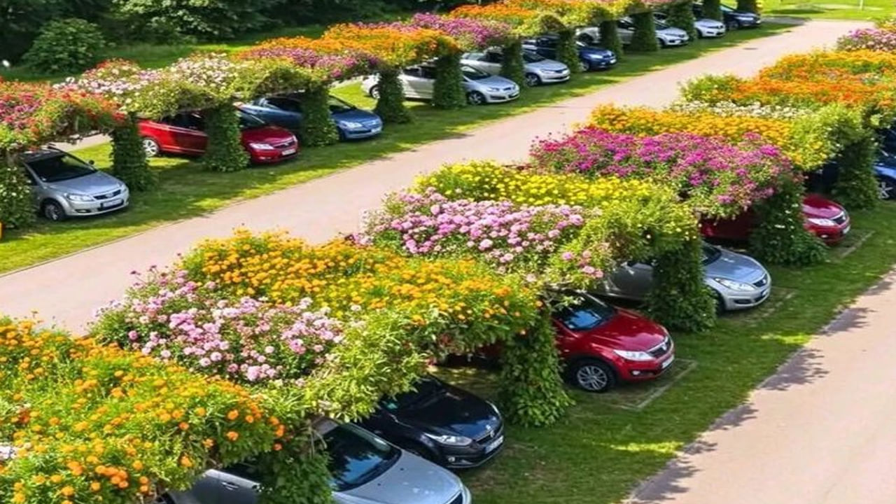 ప్రపంచవ్యాప్తంగా ఉన్న ప్రధాన నగరాల్లో ఉన్న పచ్చని ప్రదేశాలు వేగంగా కనిపించకుండా పోతాయి. పచ్చని ప్రకృతిని నాశనం చేసి పెద్ద పెద్ద బిల్డింగ్స్‌ నిర్మిస్తుంటారు. కానీ జపాన్‌లోని ఒక నగరంలో మాత్రం ప్రకృతి ప్రజలను ఆకట్టుకుంటుంది. ఇటీవలే వ్యాపార దిగ్గజం హర్ష్ గోయెంకా షేర్ చేసిన, ప్రస్తుతతం వైరల్ అవుతున్న ఒక ఫోటో దీనిని అందంగాన్ని ప్రపంచానికి చూపిస్తోంది. ఈ ఫోటోలో ఇది ఒక సాధారణ పార్కింగ్ స్థలాన్ని పూల తోటగా మార్చడాన్ని మీరు చూడవచ్చు.