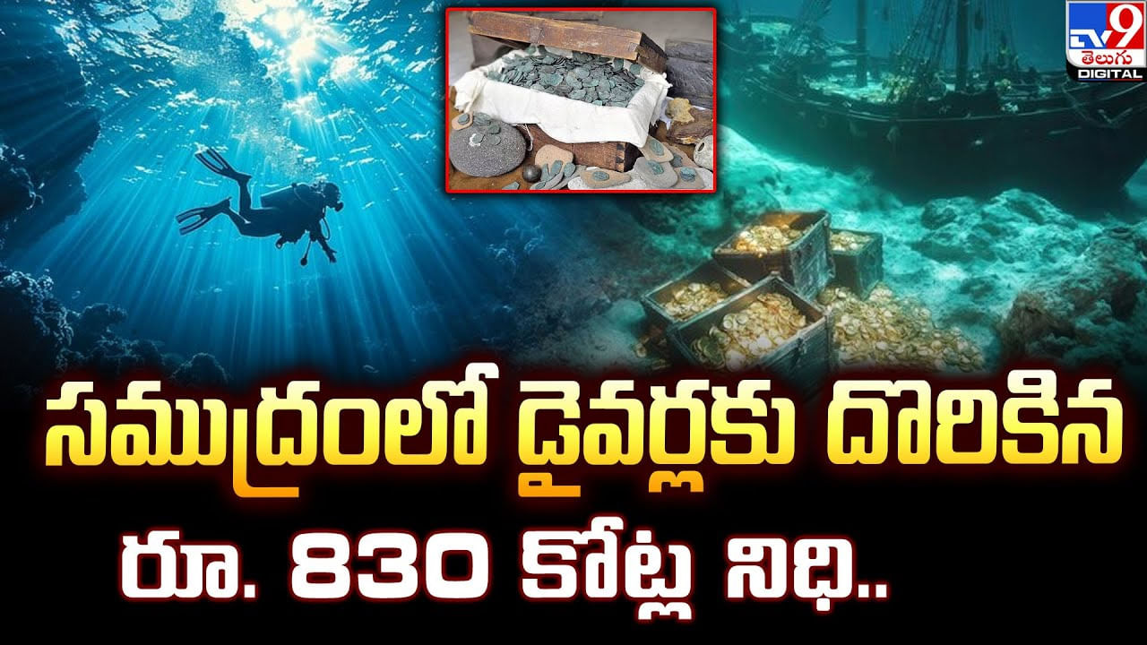 సముద్రంలో డైవర్లకు దొరికిన రూ. 830 కోట్ల నిధి
