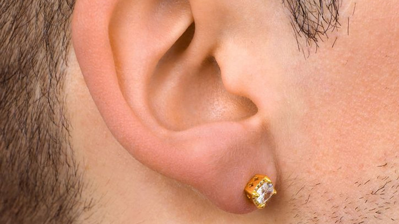 Gold Ear Piercing
