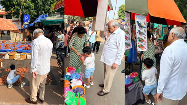 మనవడితో కలిసి రోడ్డుపై దీపావళి షాపింగ్.. ఈ పెద్దాయన ఎవరో తెలుసా? ఒక రాష్ట్రానికి ముఖ్యమంత్రి!