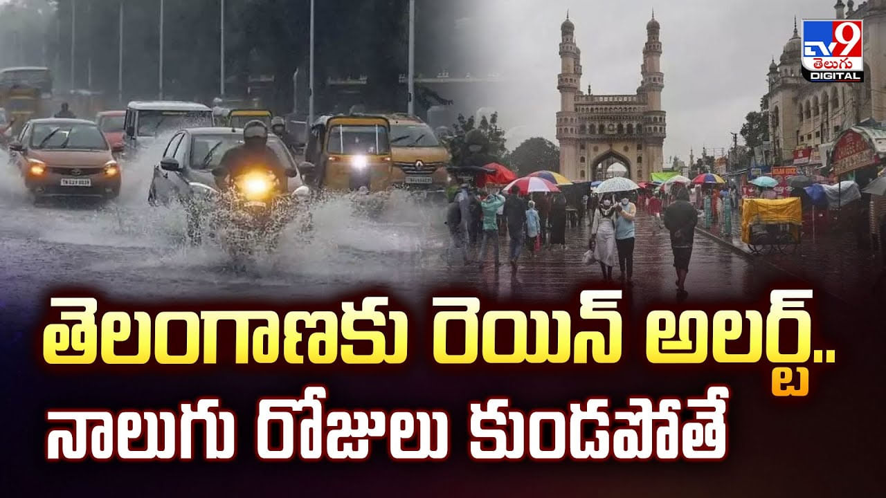 తెలంగాణకు రెయిన్ అలర్ట్..నాలుగు రోజులు కుండపోతే వీడియో
