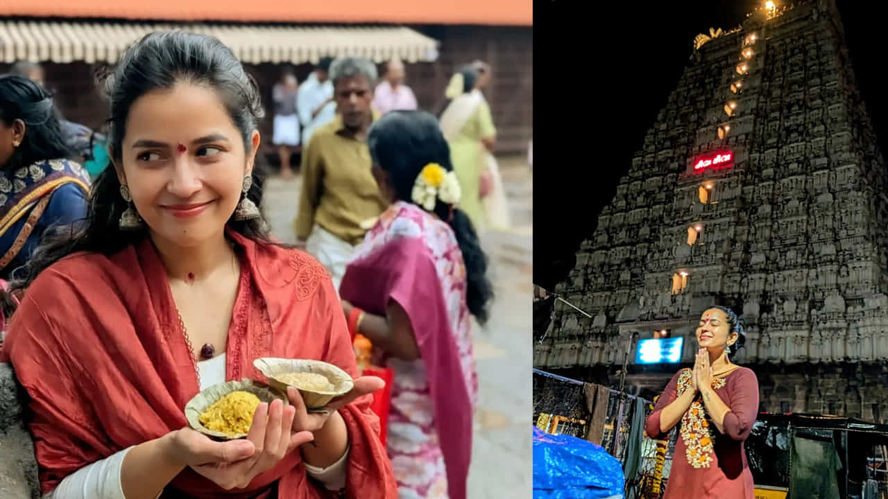   తాజాగా అరుణాచలం వెళ్లిన కోమలి ప్రసాద్ అక్కడ ప్రత్యేక పూజలు చేసింది. అనంతరం ఆలయం వెలుపల దిగిన పలు ఫోటోలను తన సోషల్ మీడియాలో షేర్ చేసింది.

