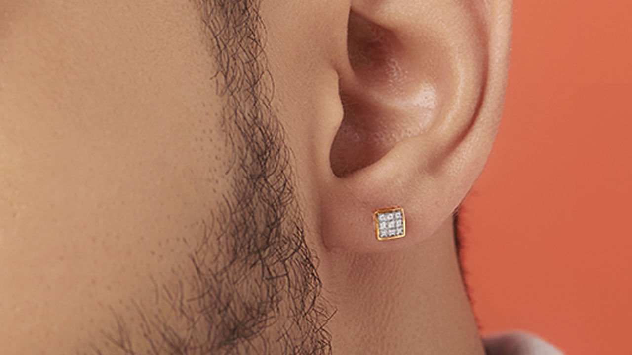 Man Ear Piercing