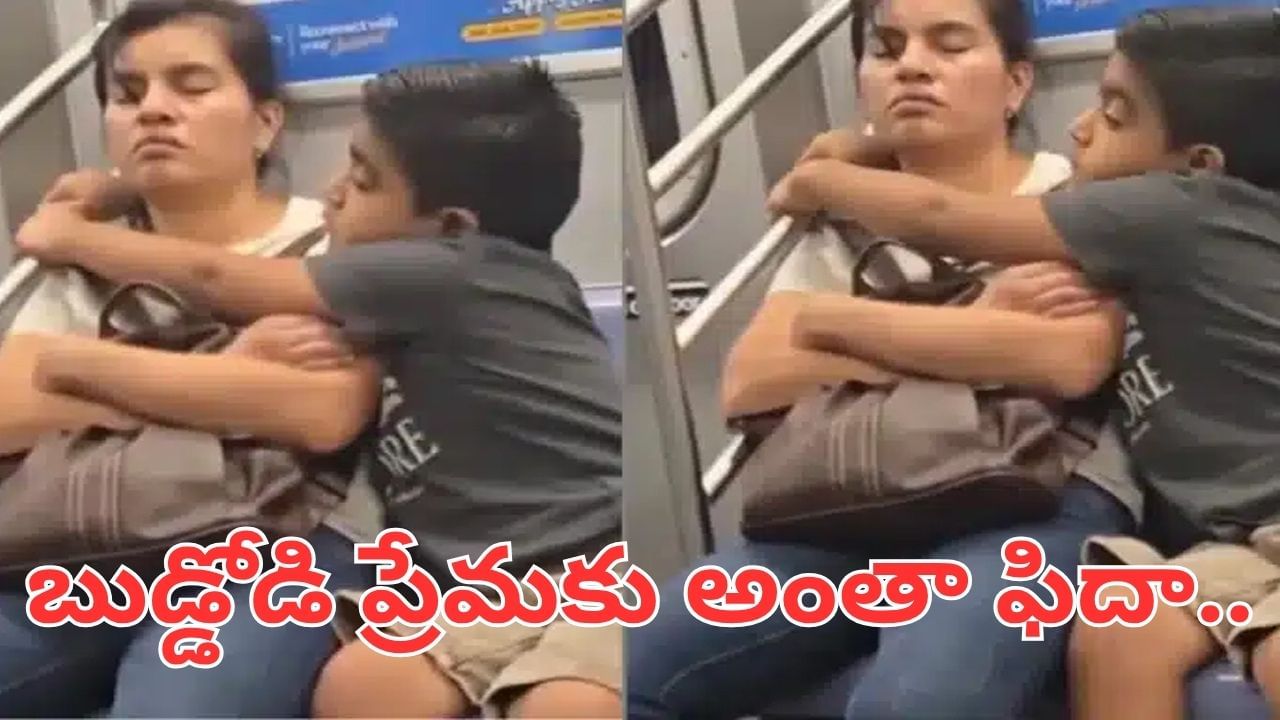 Viral Video: కదిలించిన ప్రేమ.. అలసిన తల్లి కోసం కొడుకు పడిన ఆరాటం.. వీడియో వైరల్..