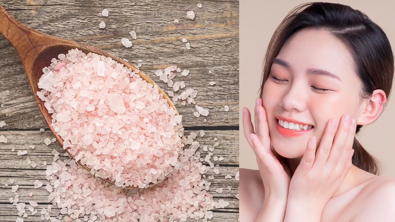 Pink Salt And Girl Face
