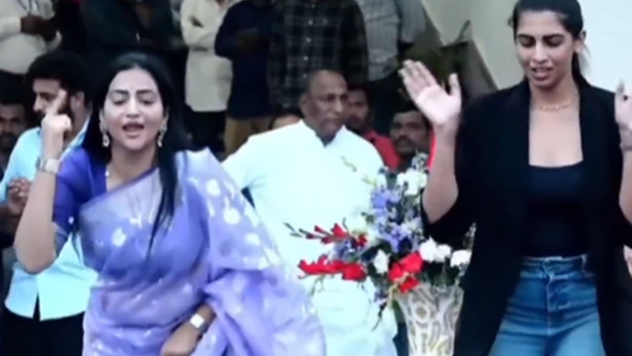 Mallareddy family: ఏంటి మేడమ్ ఈ గ్రేస్.. మల్లారెడ్డి కోడలు చూడండి ఎలా డ్యాన్స్ చేసిందో