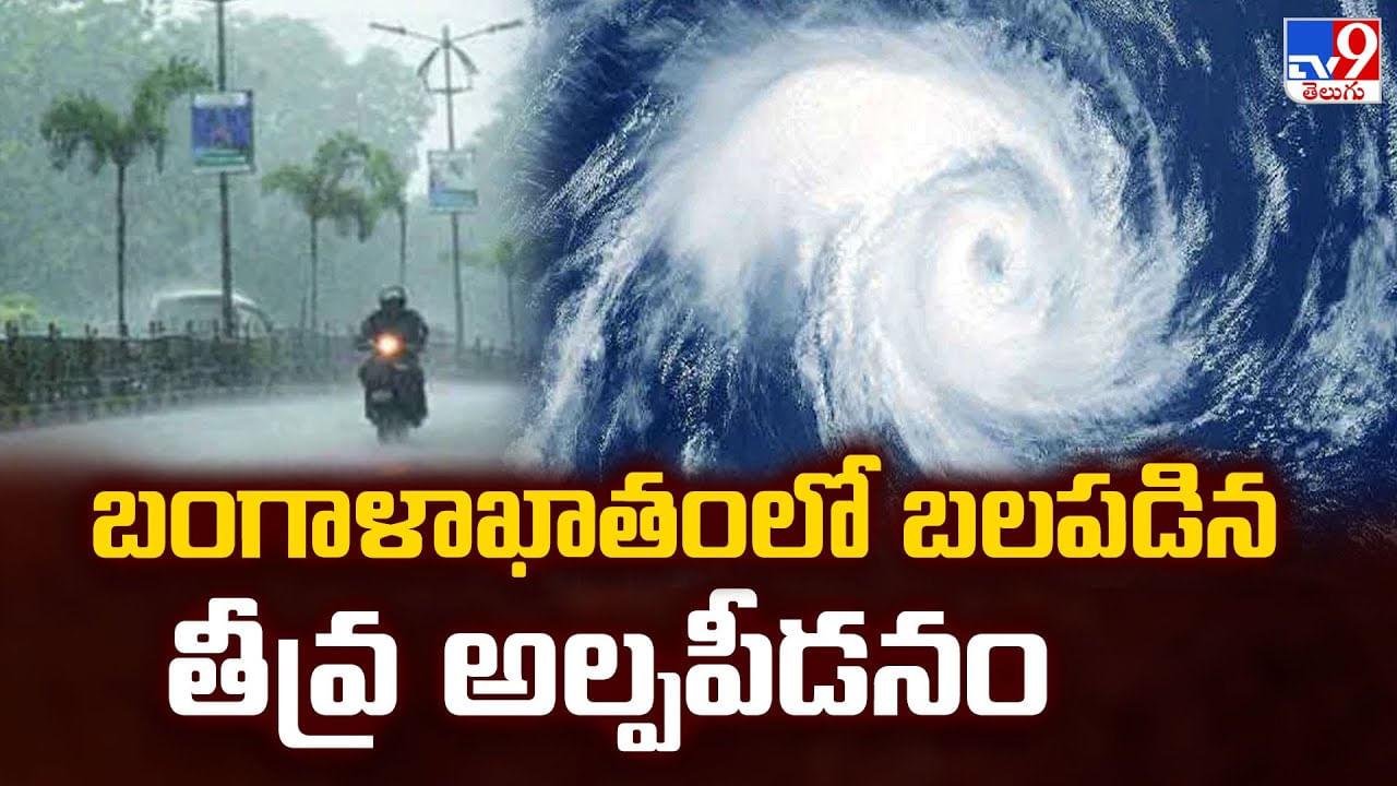 బంగాళాఖాతంలో బలపడిన తీవ్ర అల్పపీడనం.. ఇక వానలే వానలు వీడియో బంగాళాఖాతంలో బలపడిన తీవ్ర అల్పపీడనం.. ఇక వానలే వానలు వీడియో
