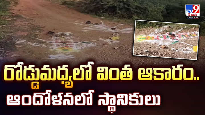 రోడ్డుమధ్యలో వింత ఆకారం..ఆందోళనలో స్థానికులు వీడియో రోడ్డుమధ్యలో వింత ఆకారం..ఆందోళనలో స్థానికులు వీడియో