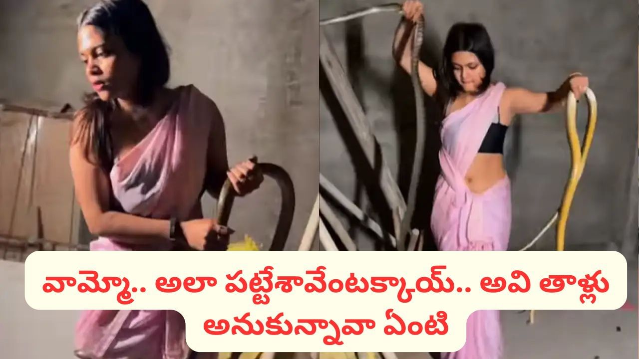 Watch Video: వామ్మో.. అవి పాములనుకున్నావా.. పోట్లకాయలనుకున్నావా.. అలా పట్టేశావేంటక్కాయ్..